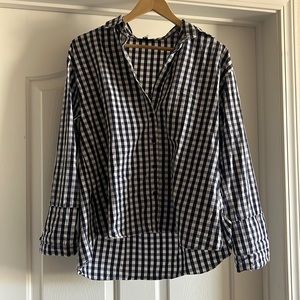 Topshop Gingham Button Down